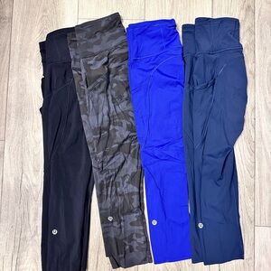 LULULEMON FAST AND FREE CROP 23” with pockets - size 4